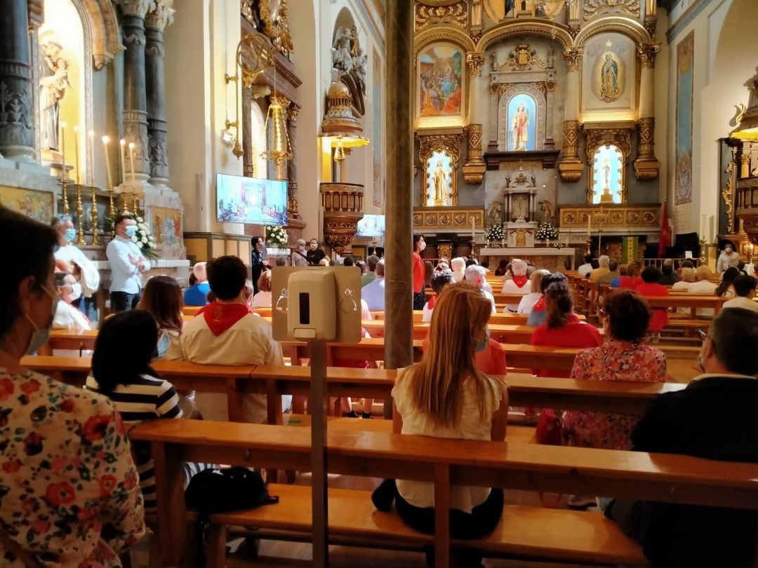 Misa en honor a San Fermín, con aforo limitado y mascarilla