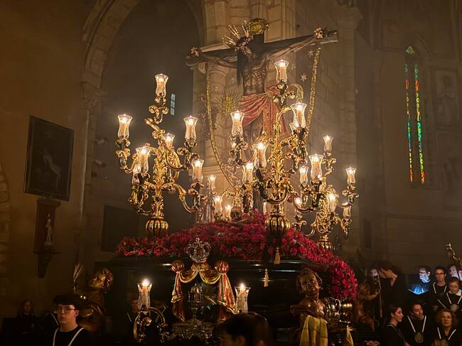 Cristo del Remedio de Ánimas en la iglesia de San Lorenzo