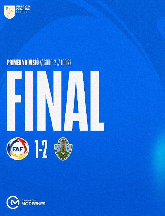 L'Enfaf va caure ahir contra el cuer, el Verdú, per 1 a 2