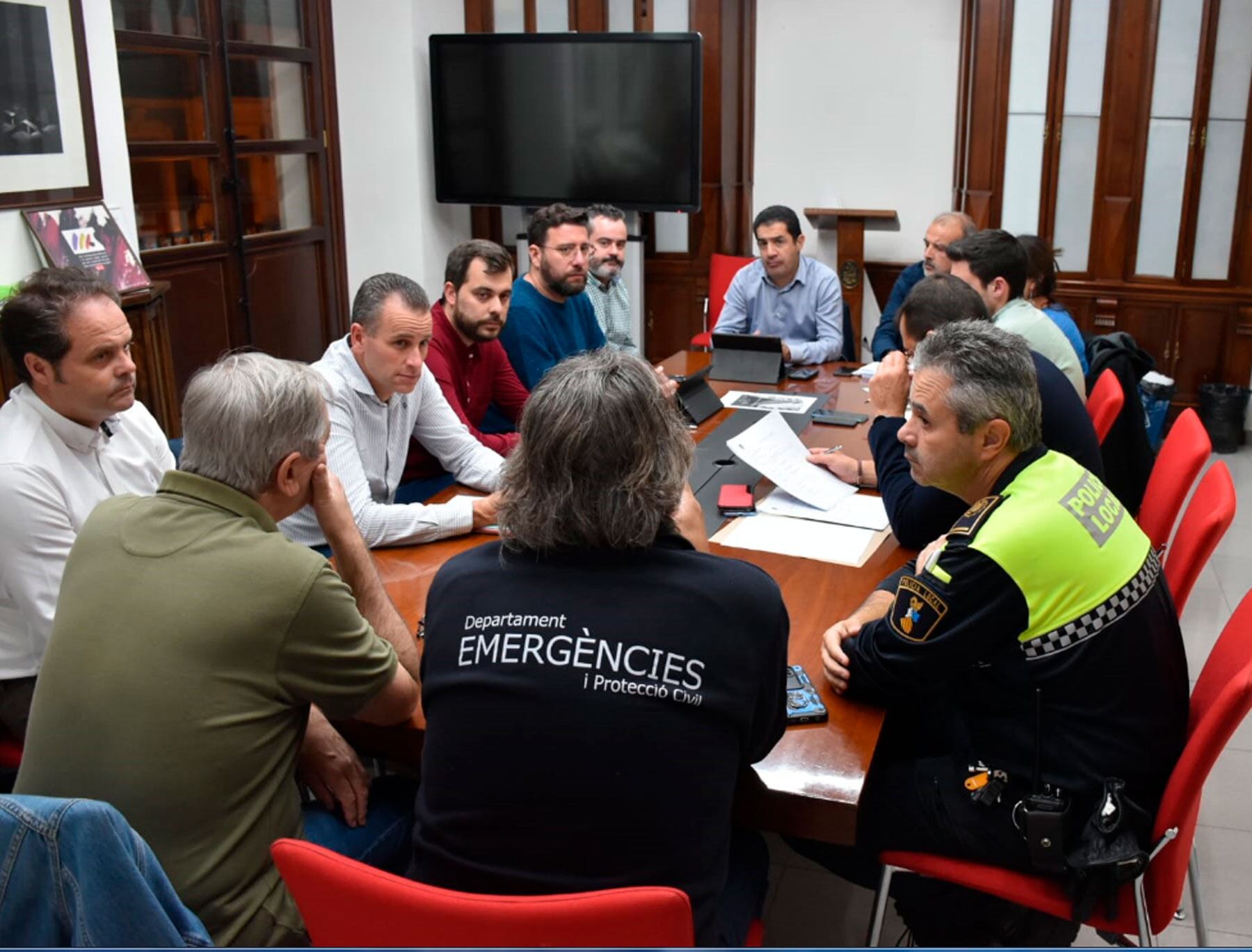 Reunión para decidir las medidas a tomar ante el temporal de viento