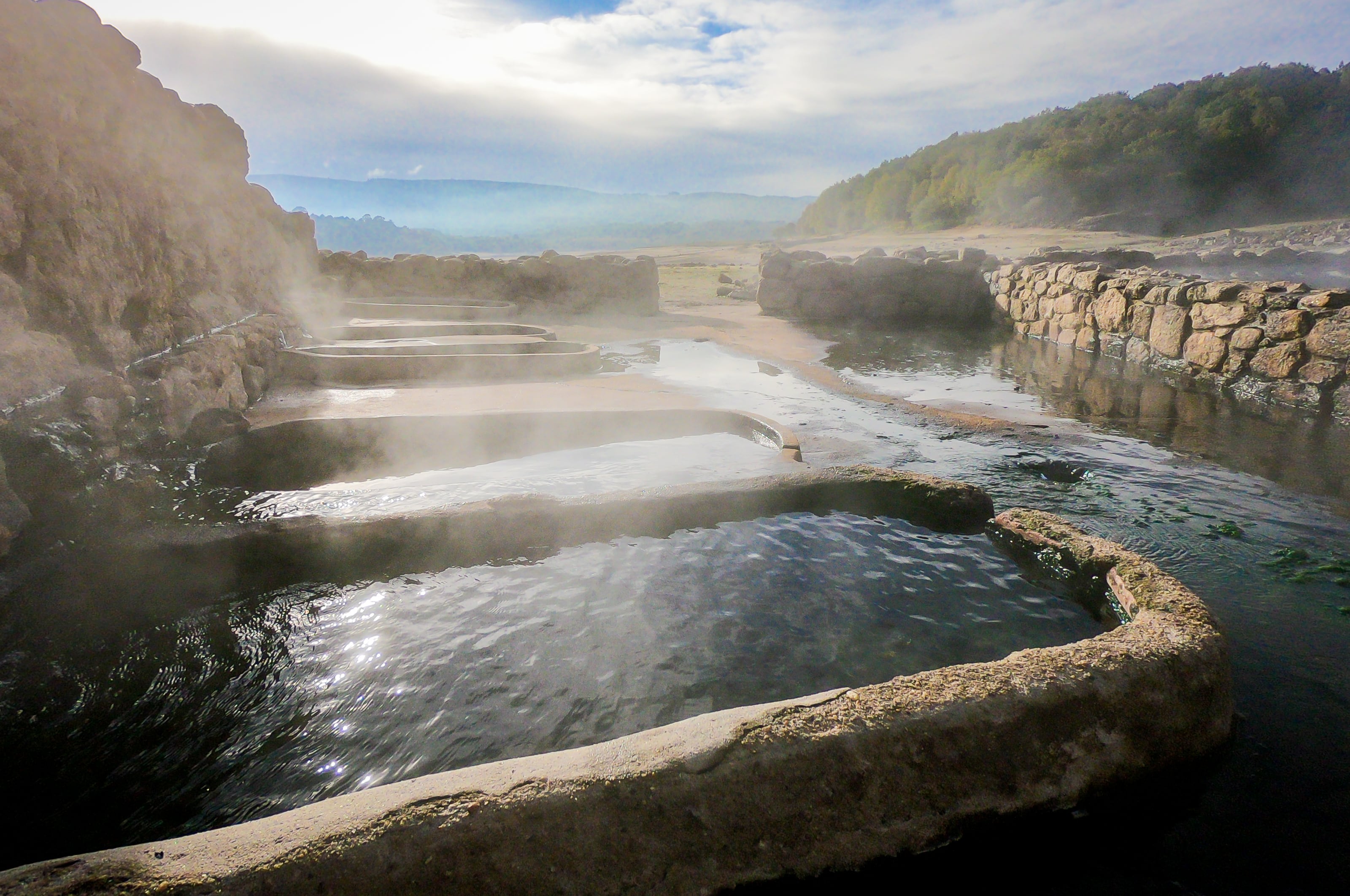 Termas naturales en Ourense.