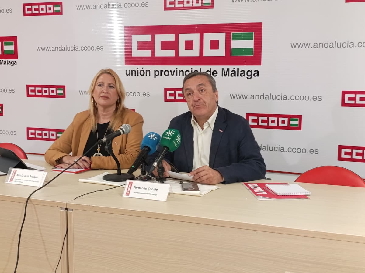 Los sindicatos exigen un giro urgente en el modelo laboral de Málaga: hay más empleo, pero es más precario y desigual