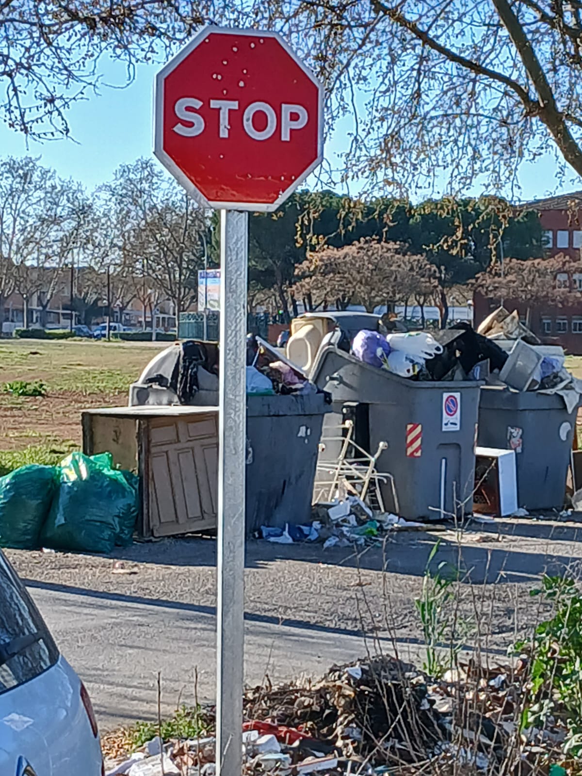 Contenedores en el barrio de San Martín de Porres