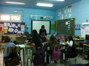 Imatge de l'escola de El Cogul el curs 2014/2015