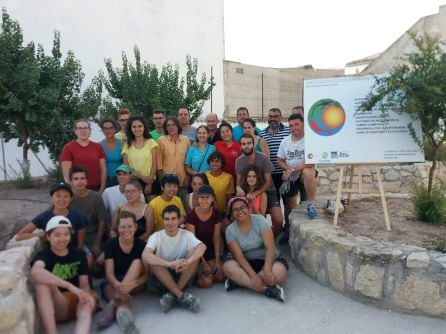 Los participantes en el curso realizaron practicas en el Campo Internacional de Trabajo del Huerto de la Cora