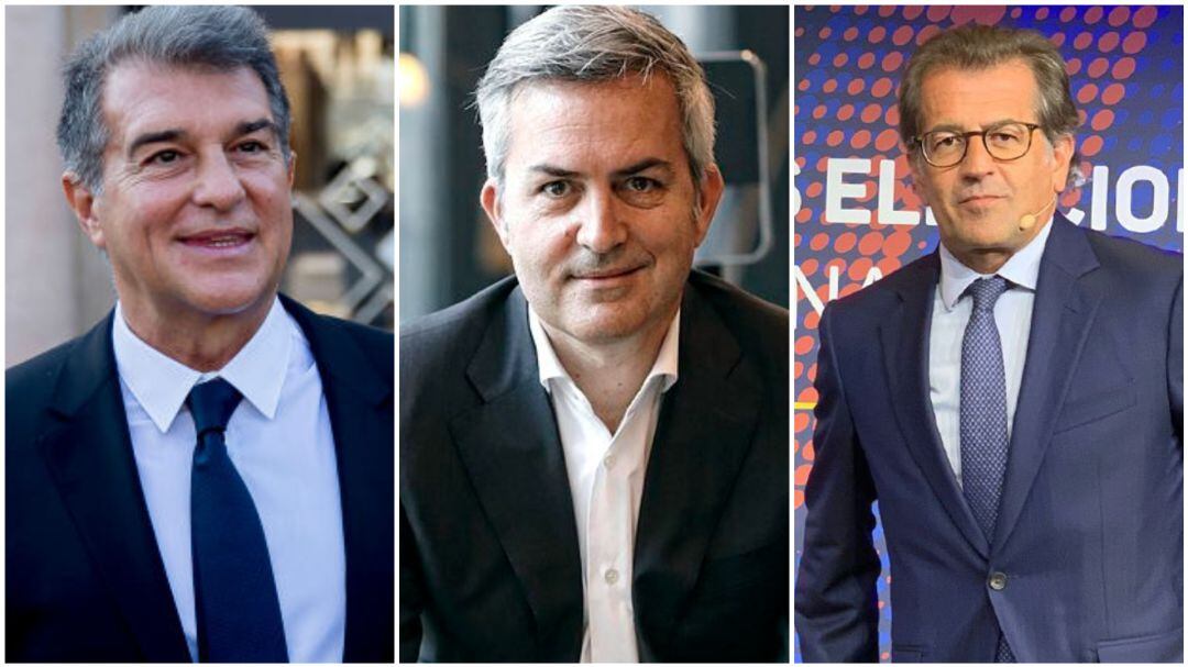 Joan Laporta, Víctor Font y Toni Freixa, candidatos a la presidencia del club