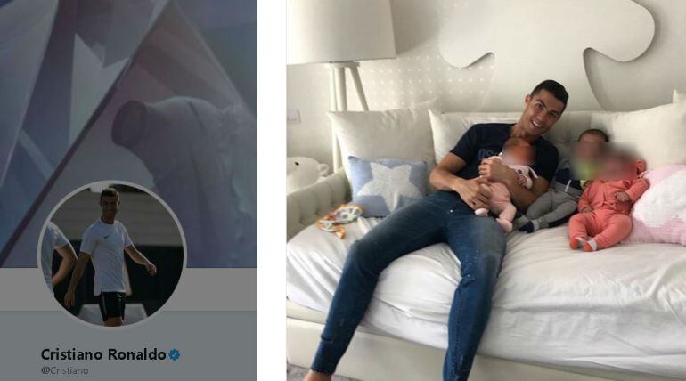 Cristiano Ronaldo ha publicado una foto con tres de sus hijos en las redes sociales.