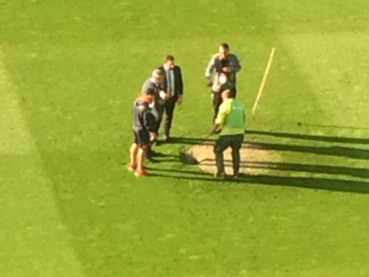 Una tubería revienta en mitad de Balaídos a pocas horas del Celta - Las Palmas