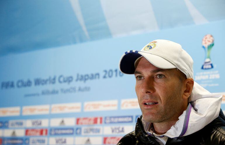 Zidane en la rueda de prensa previa a la final.