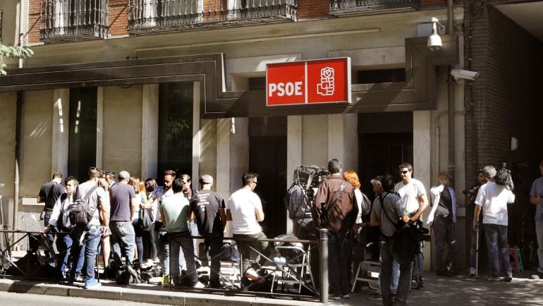 La sede del PSOE en la calle Ferraz de Madrid. 