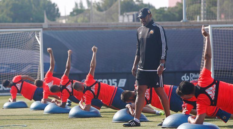Nuno, en el entrenamiento