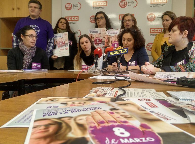 UGT y CCOO presentan los actos convocados en el Día Internacional de la Mujer