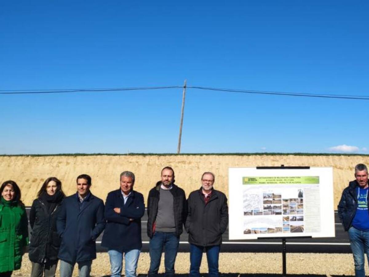 Los trabajos en mejora de la A-1223 entre Peralta de Alcofea y Berbegal afrontan su recta final