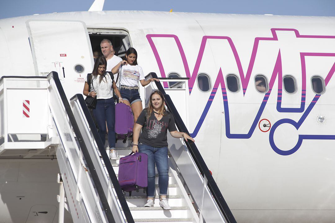 Pasajeros de Wizz Air en el Aeropuerto de Castellón