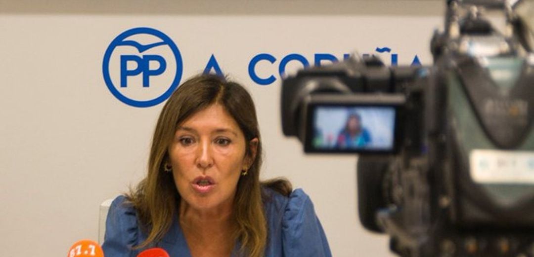 Beatriz Mato, del PP, en rueda de prensa