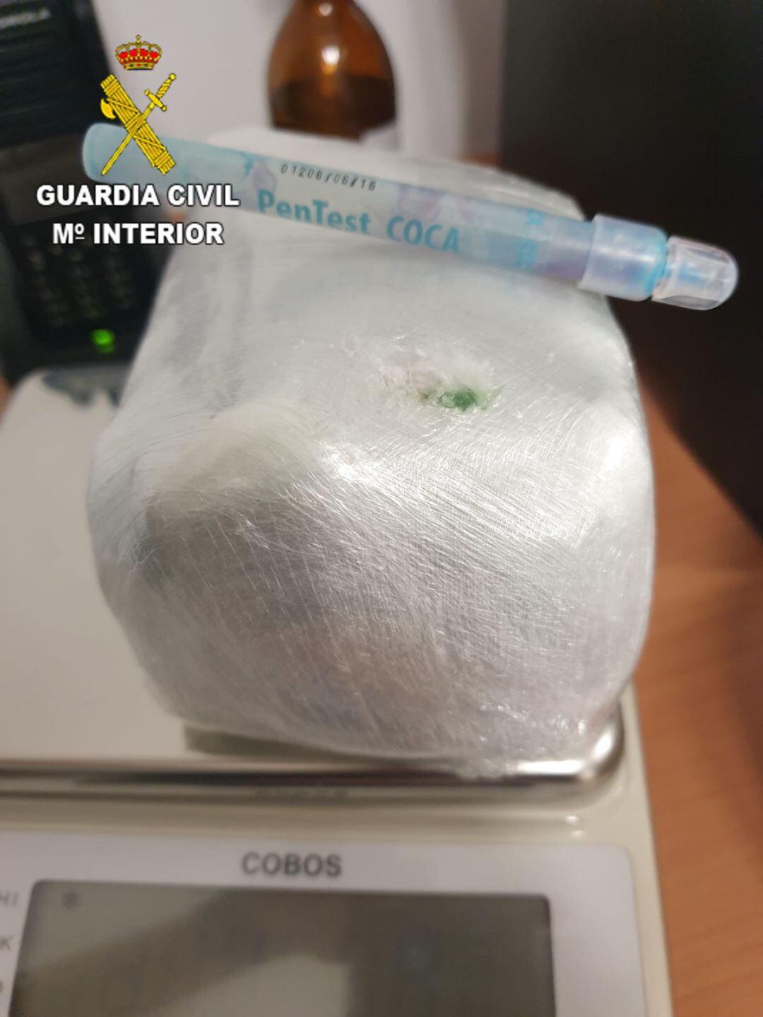 Imagen de la droga incautada