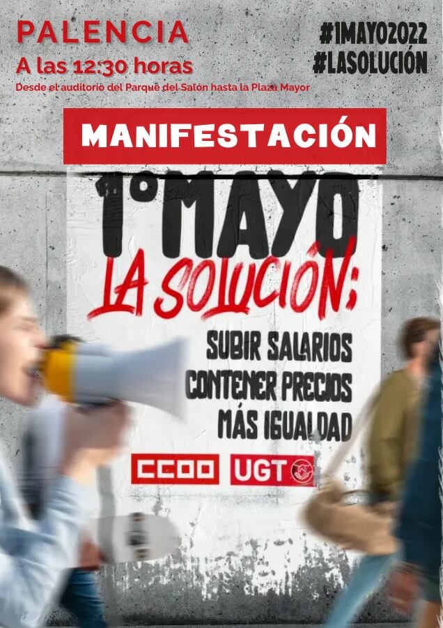 Cartel de la manifestación del 1º de Mayo