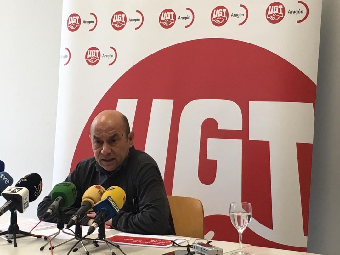 El secretario general de UGT Aragón, Daniel Alastuey 