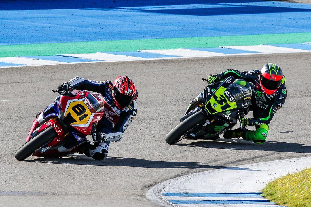 Jordi Torres y Carmelo Morales este sábado en el Circuito de Jerez