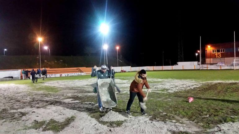 Trabajo ayer en Vallegón