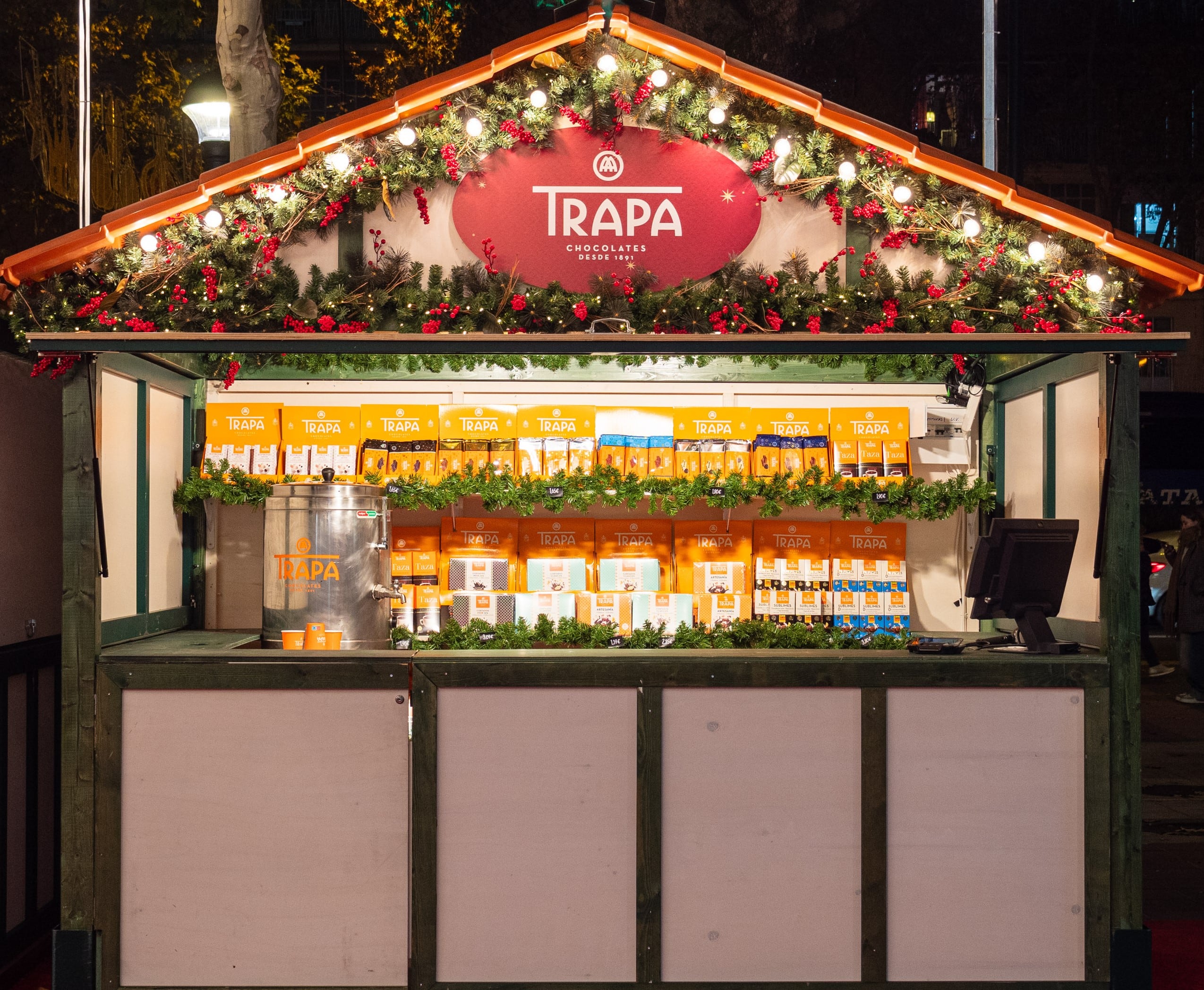 Chocolates Trapa, estará presente en el Mercadillo de Navidad de El Corte Inglés en Valladolid hasta el 5 de enero