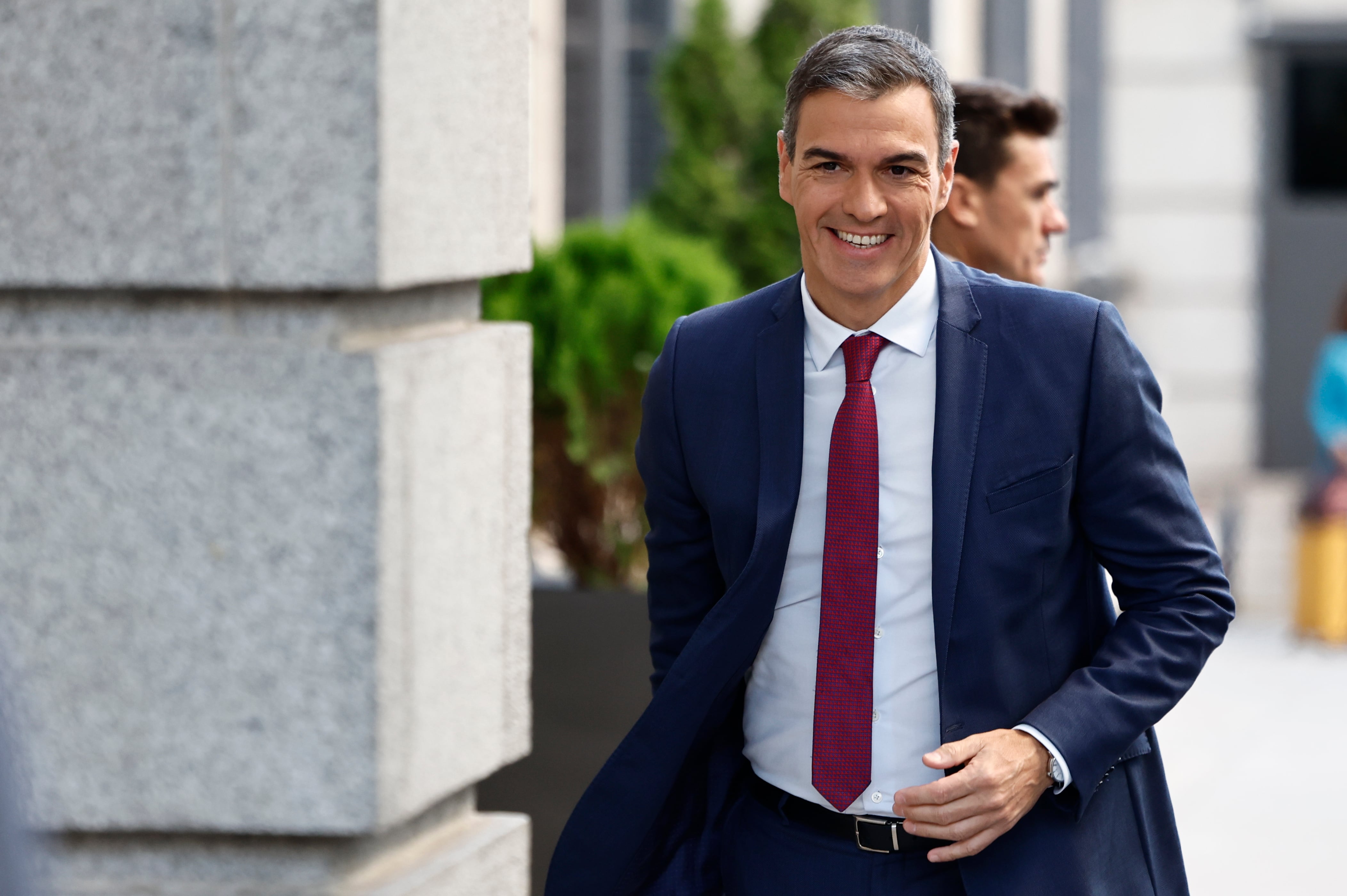 El jefe de Ejecutivo, Pedro Sánchez, a su llegada al Congreso hace unas semanas