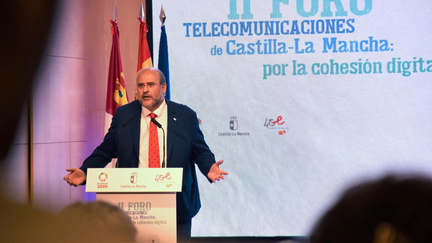 José Luis Martínez Guijarro, vicepresidente de Castilla-La Mancha, inaugura el II Foro de Telecomunicaciones