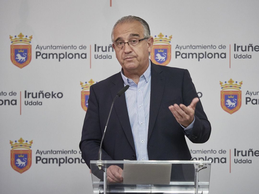 El alcalde de Pamplona, Enrique Maya