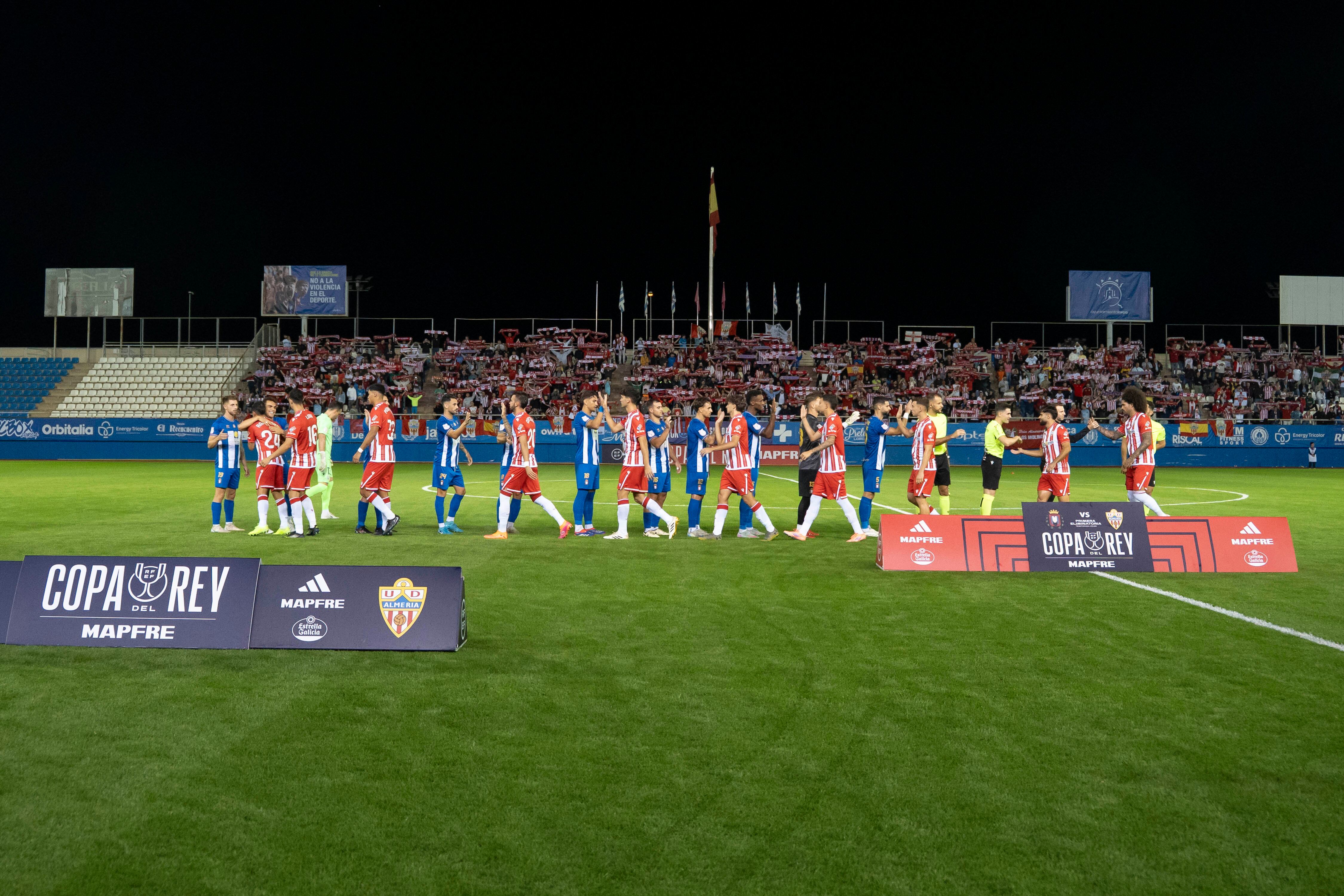 El Almería jugó el miércoles en Lorca, donde superó al equipo de 2ªRFEF.