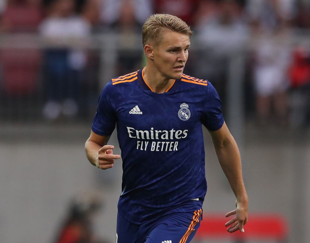 Odegaard, durante un amistoso de esta pretemporada