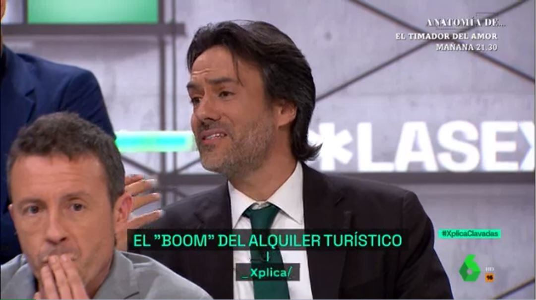 Luis Garvía, experto en Finanzas, durante su intervención en el programa La Sexta Xplica