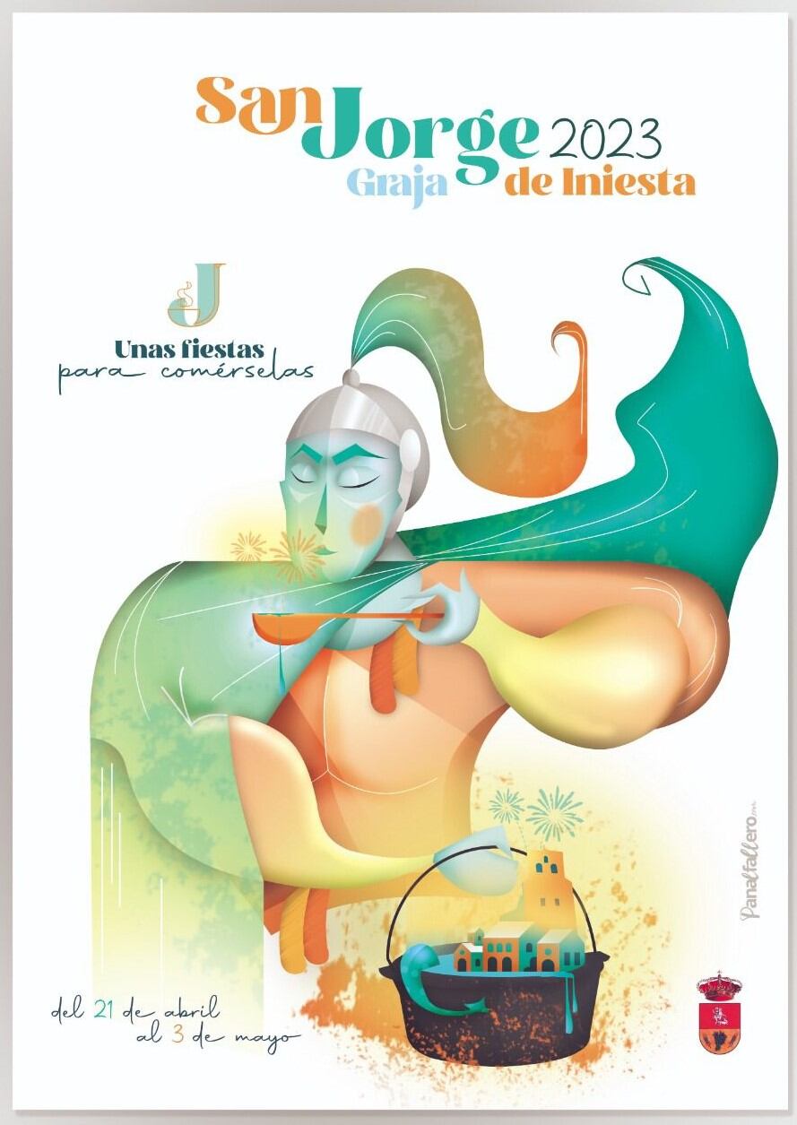 Cartel Fiestas San Jorge 2023 Graja de Iniesta