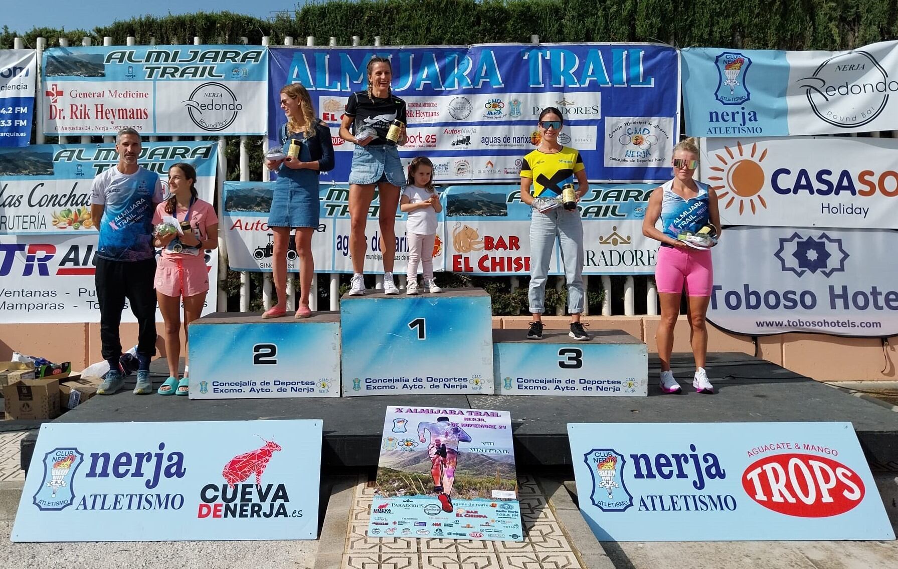 Ganadores de la déicma edición del Almijara Trail y la ochtava Mini Trail Nerja 2024