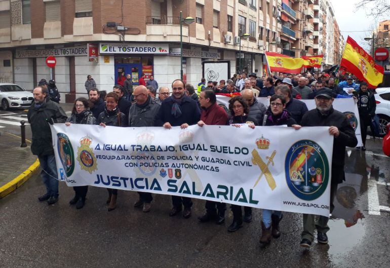 La manifestación recorrió la calle Toledo, una de las arterias principales de la capital y terminó en la Plaza Mayor