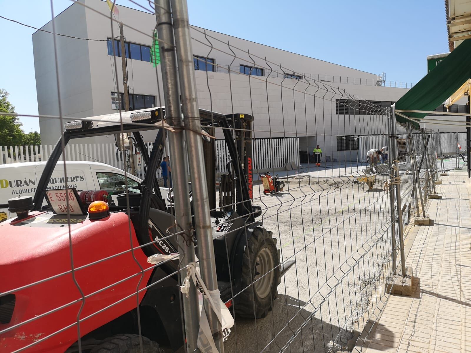 Estado de las obras del edificio de Seguridad Social.