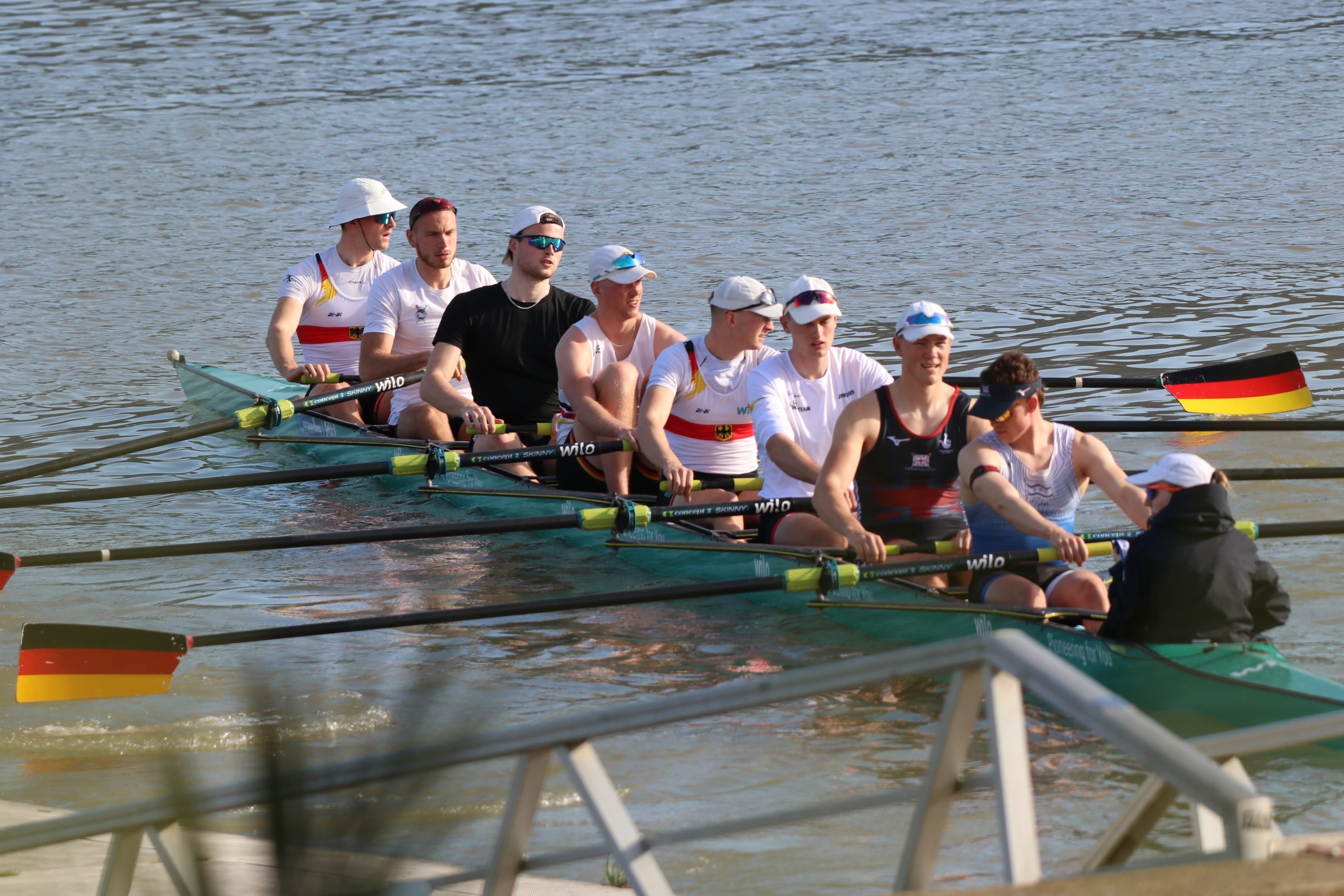 La selección alemana sub-23 de remo se concentra en Mequinenza
