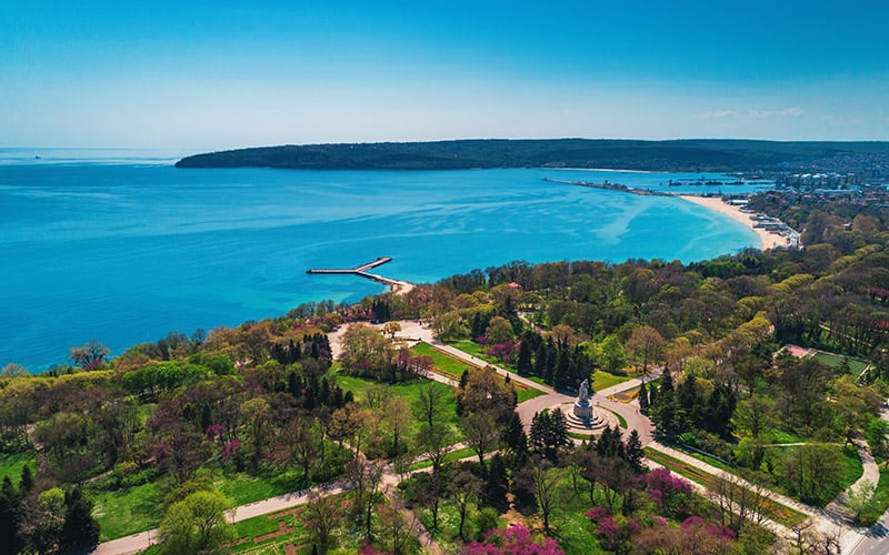 La costa de Varna, Bulgaria