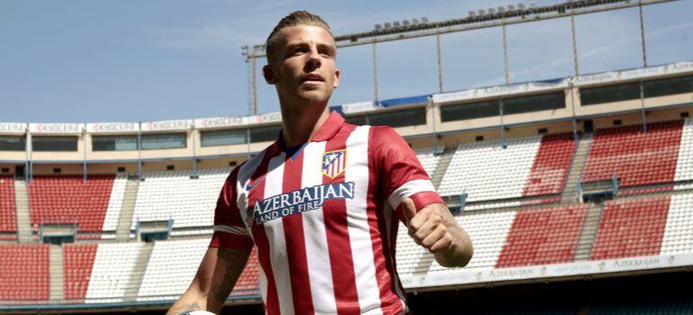 Alderweireld, en su presentación como jugador del Atlético.