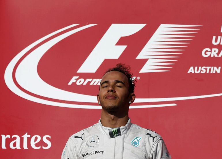 Hamilton, en el podio de Austin