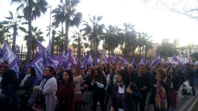 La manifestación del Día de la Mujer en el Paseo de los Curas