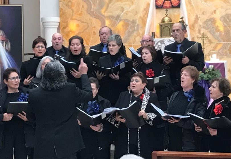 Coro de Fuentearmegil en una de sus últimas actuaciones