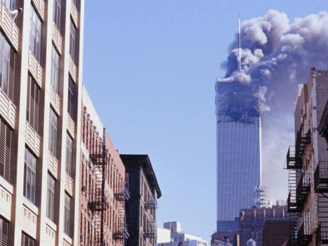 Una de las dos Torres Gemelas tras los atentados del 11-S.