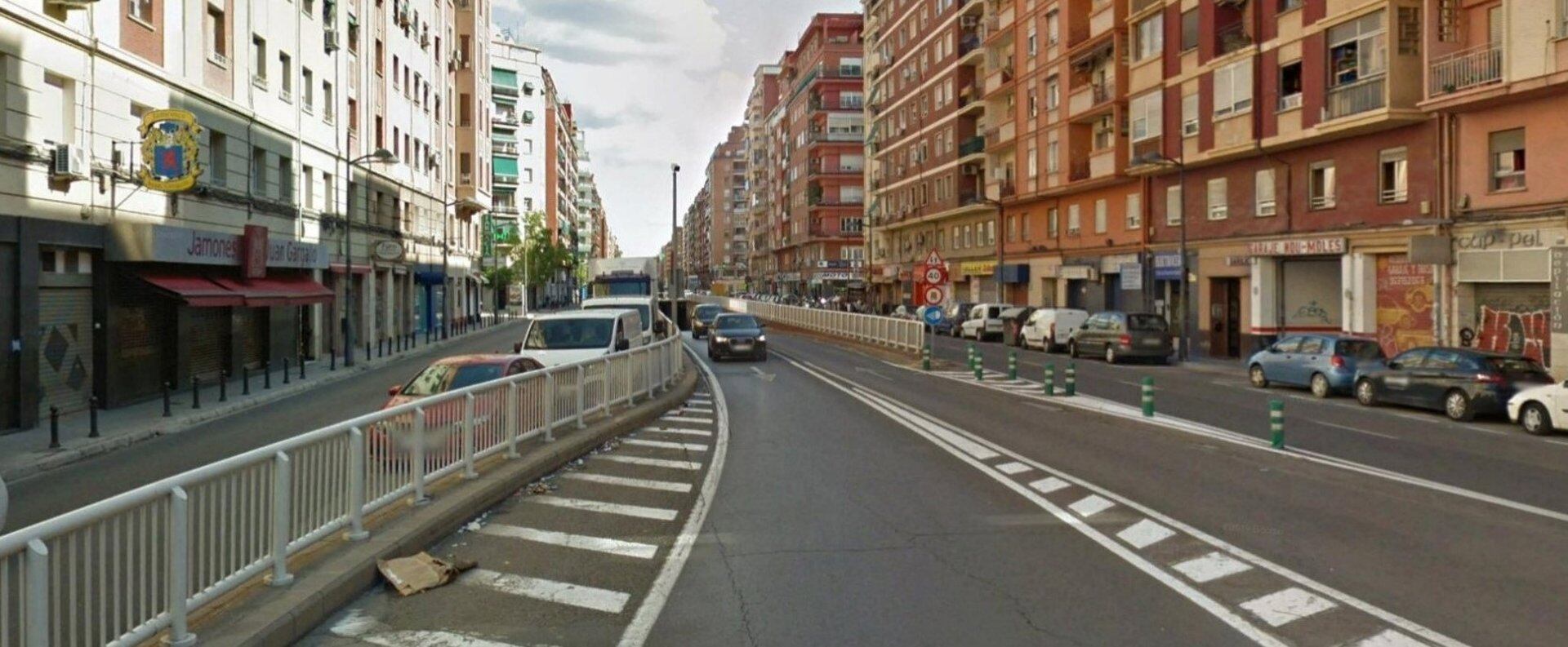 Imagen de la avenida Pérez Galdós de València