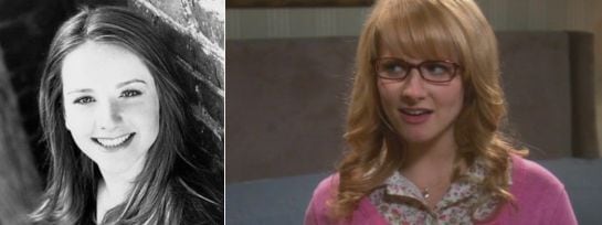 La joven Melissa Rauch se ha convertido en Bernadette.