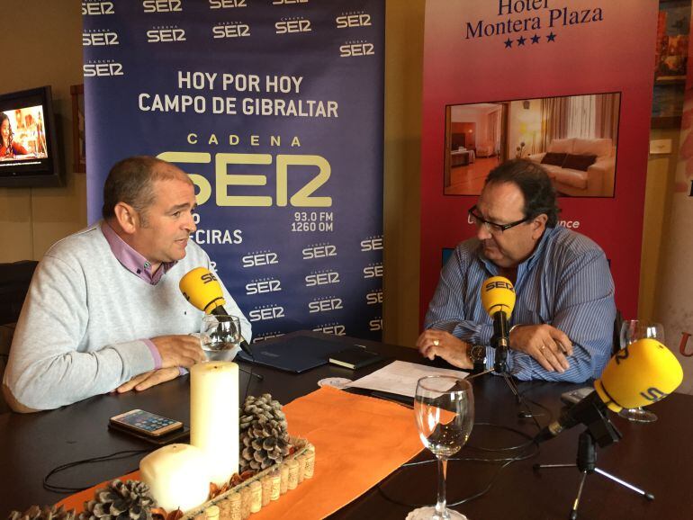 El alcalde de Los barrios, Jorge Romero, durante la entrevista realizada en el Hotel Montera.