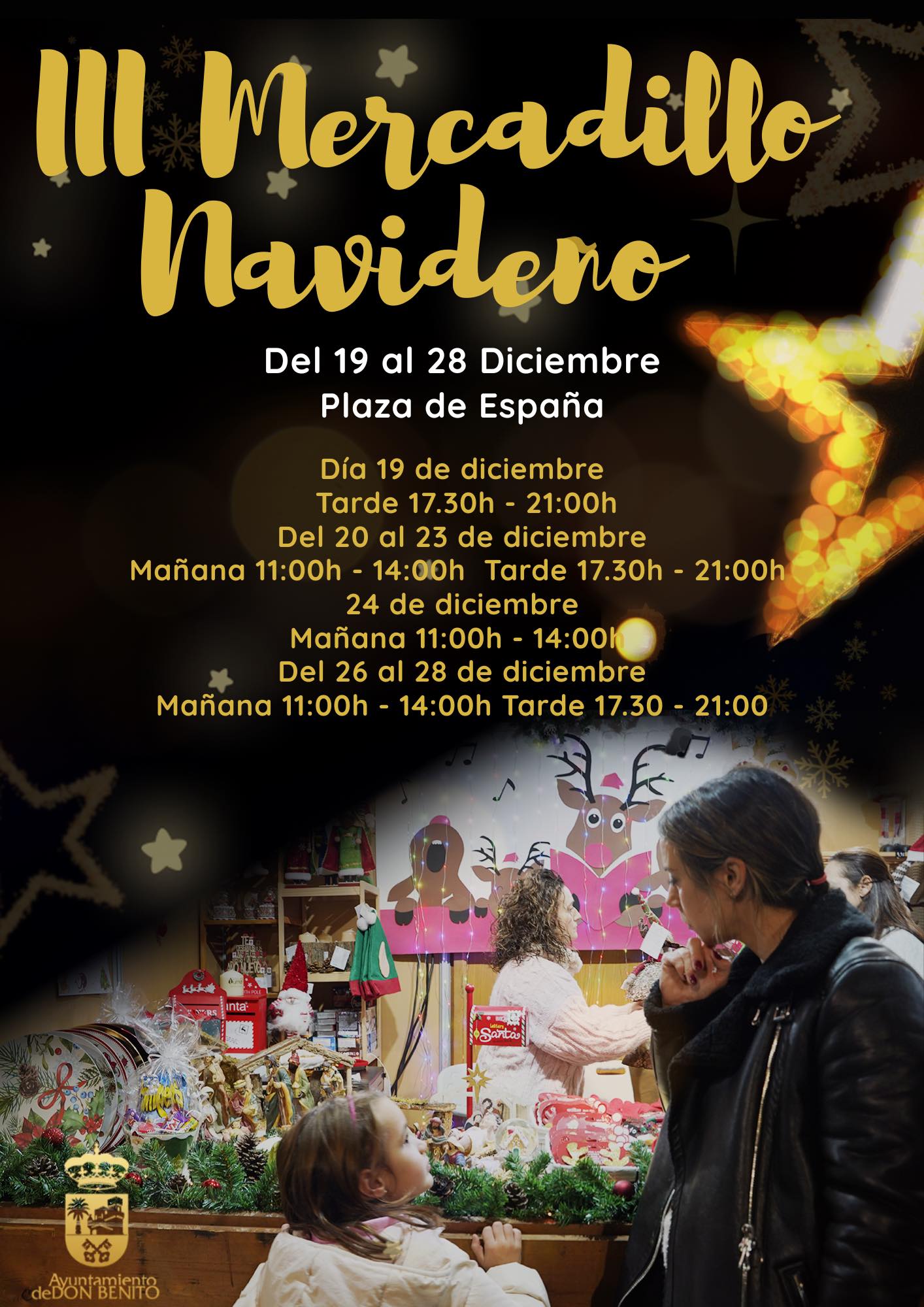 La plaza de España de Don Benito acogerá el III Mercadillo Navideño del 19 al 28 de diciembre