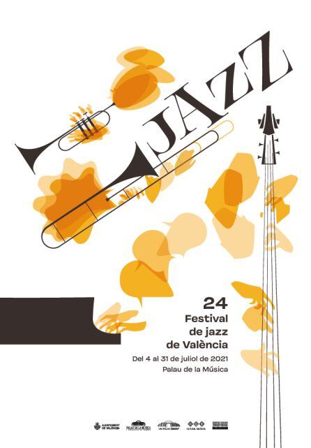 Cartel del XXIV Festival de Jazz de València diseñado por Virginia Lorente