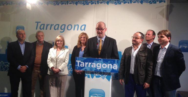 Els candidats del PP a la demarcació de Tarragona amb Jordi Roca al capdavant