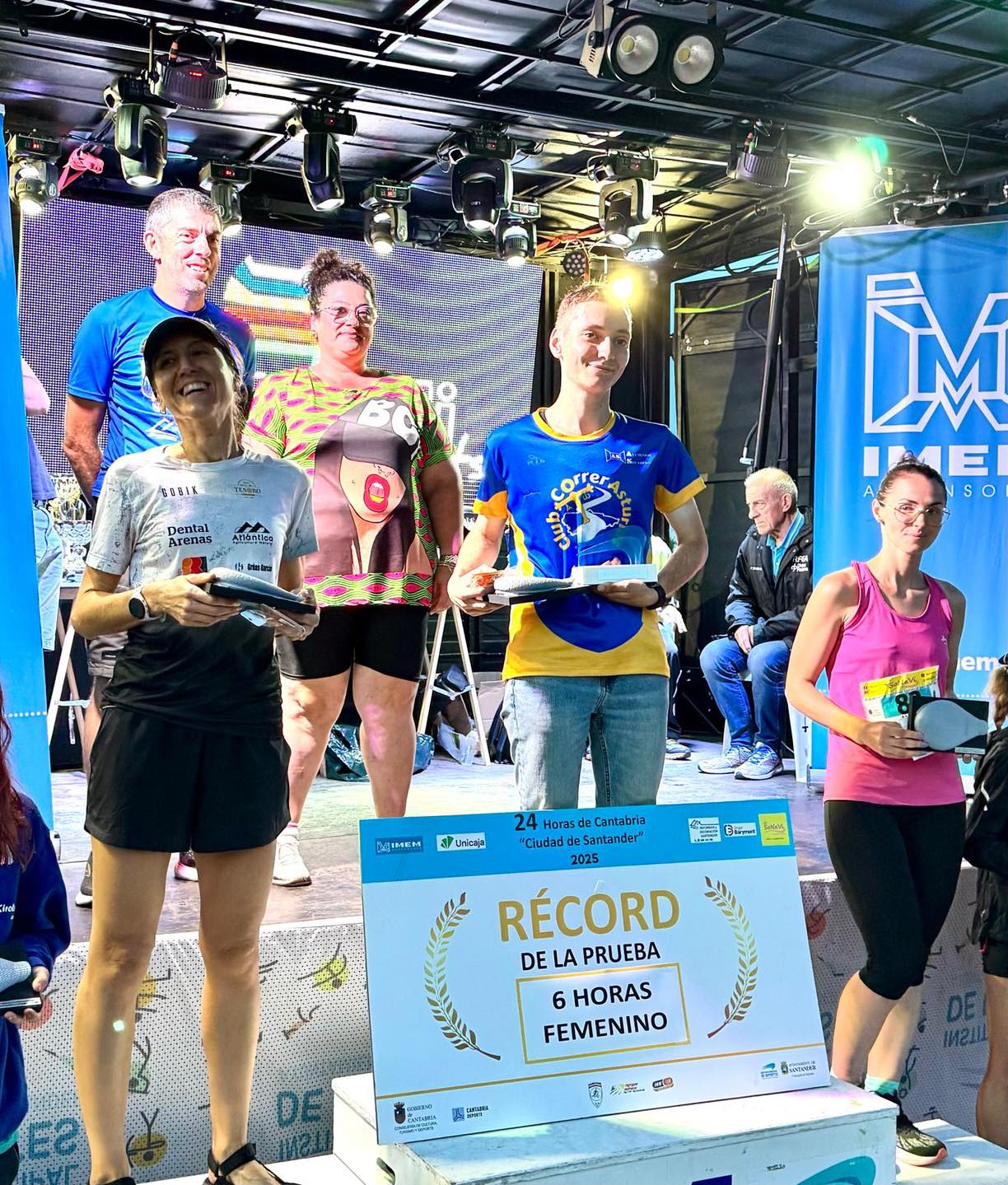 Esther, en la entrega de premios