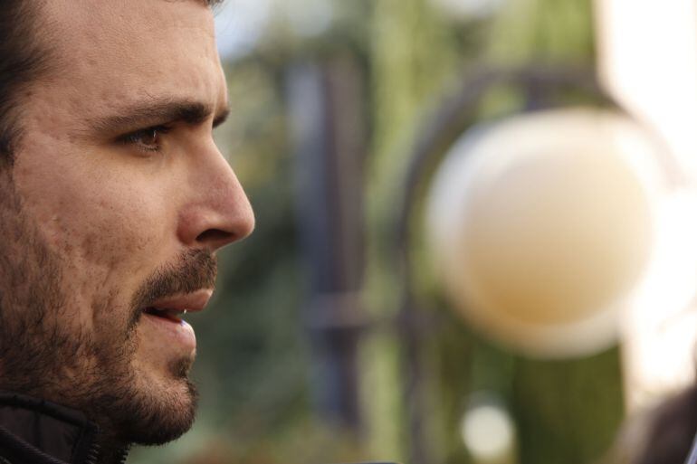 El coordinador general de IU, Alberto Garzón